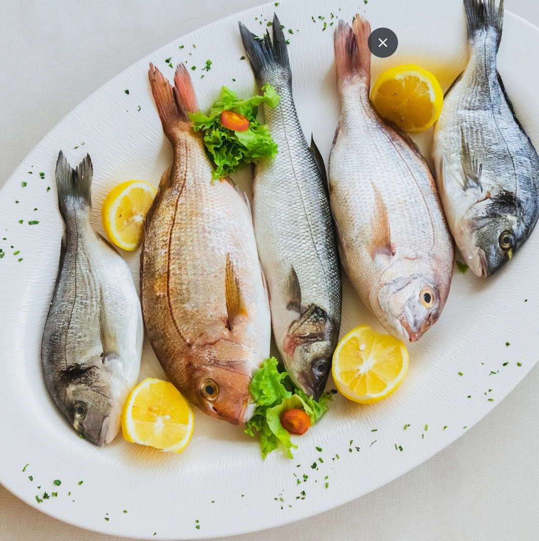 Fresh fish on ice — Armellada Taverna Nea Makri
